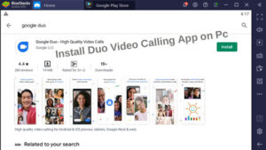 google duo app install for laptop
